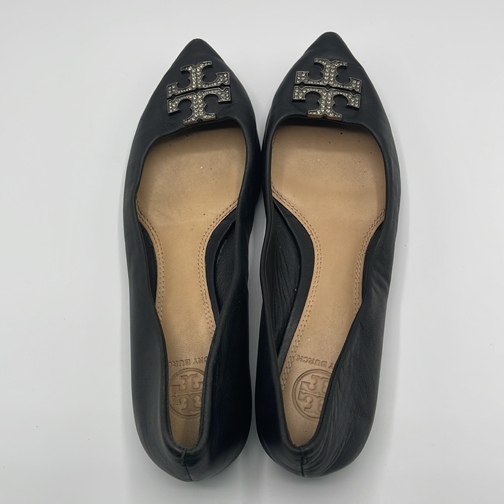Tory Burch 7M black leather flats